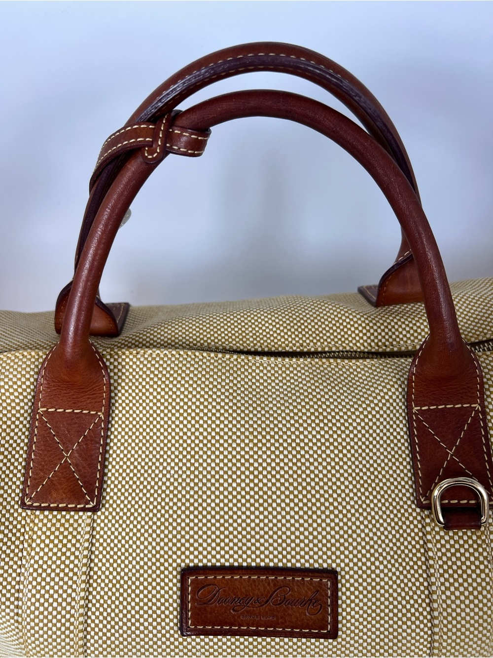 Dooney & Bourke Vintage Canvas Satchel Bag - Picture 9 of 16
